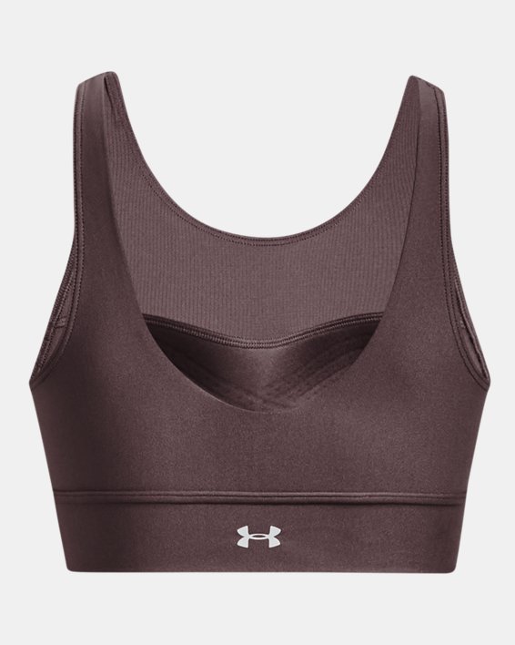 Women's UA Infinity Mid Pintuck Sports Bra in Gray image number 11